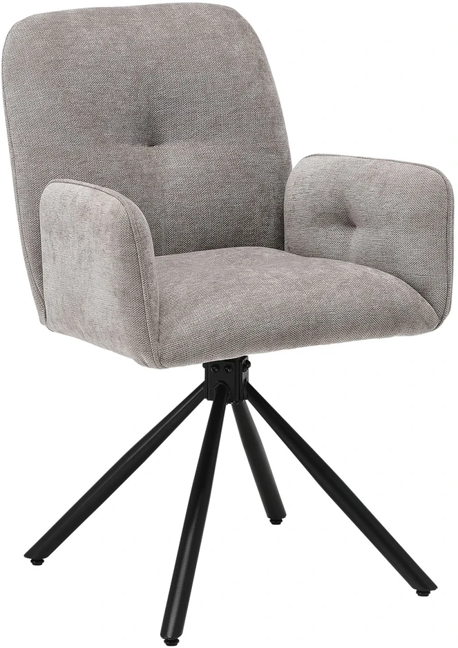 Homestyle4U Paminkštinta kėdė, 56x86.5x62 cm, antracito