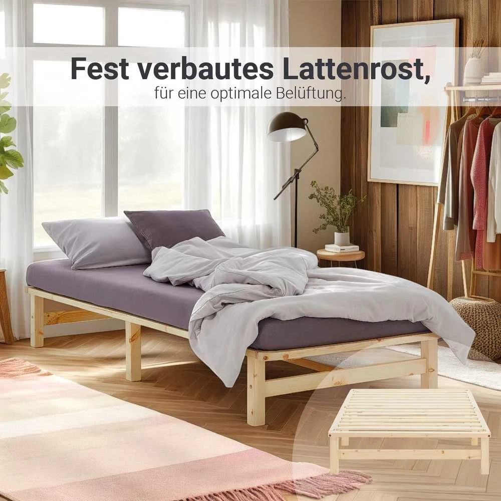 Homestyle4U Lova, 90x28x200 cm, Ruda