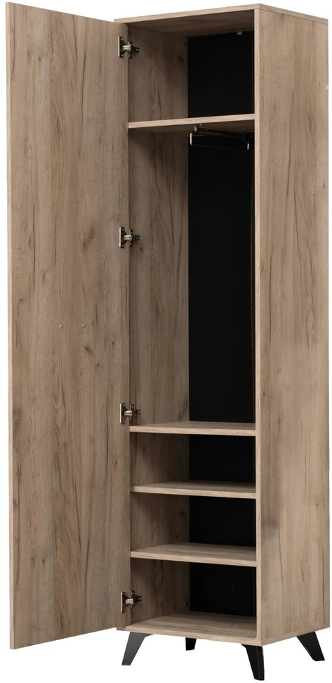 Homestyle4U Prieškambario baldų komplektas, 175x192x35 cm, pilka