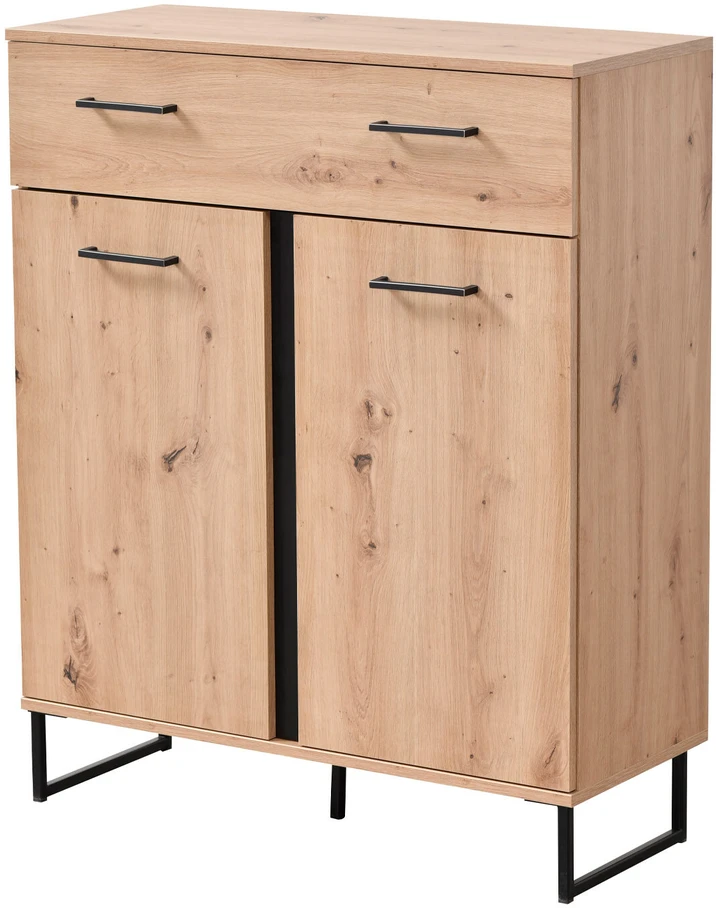 Homestyle4U Prieškambario baldų komplektas, 5 dalių industrinio stiliaus, 240x195x35 cm, ruda