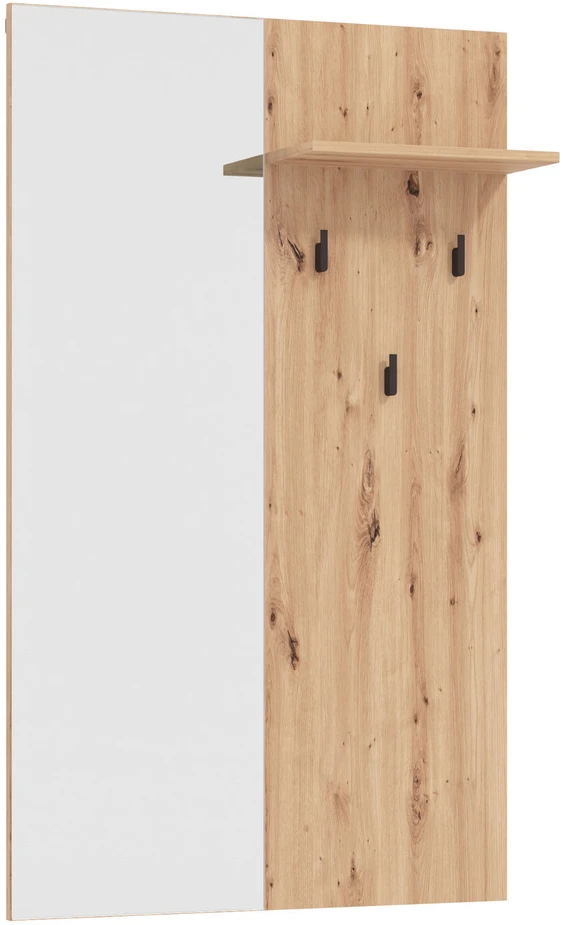 Homestyle4U Prieškambario baldų komplektas, 5 dalių industrinio stiliaus, 240x195x35 cm, ruda