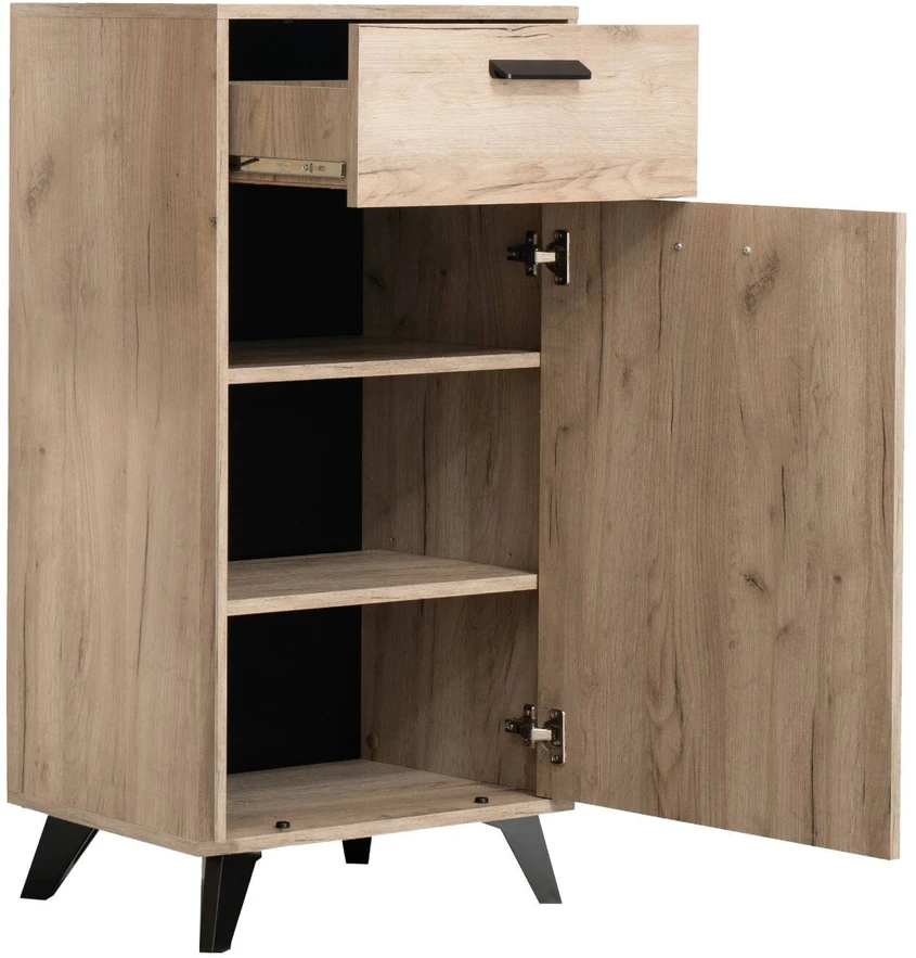 Homestyle4U Prieškambario baldų komplektas, 175x192x35 cm, pilka