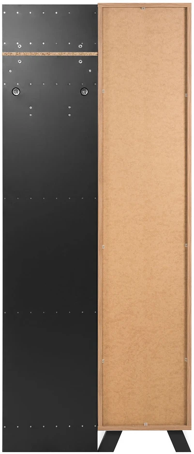 Homestyle4U Prieškambario spinta, 80x190x37 cm, ruda
