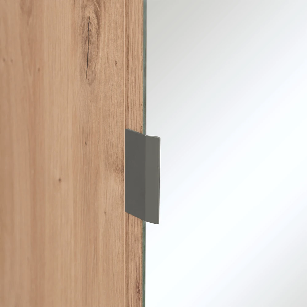 Homestyle4U Prieškambario spinta, 80x190x37 cm, ruda