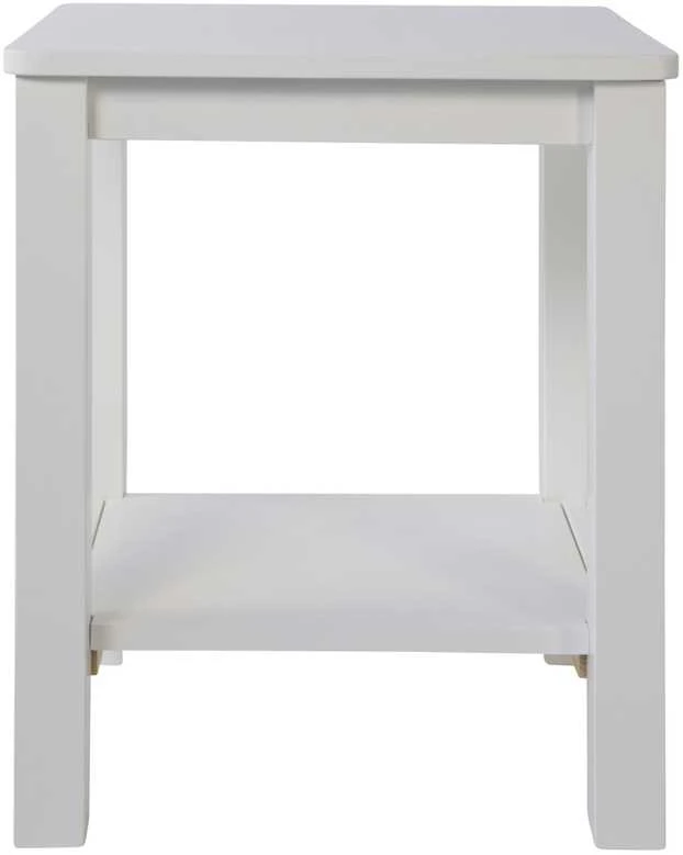 Homestyle4U Naktinis staliukas, 47x32x38 cm, balta
