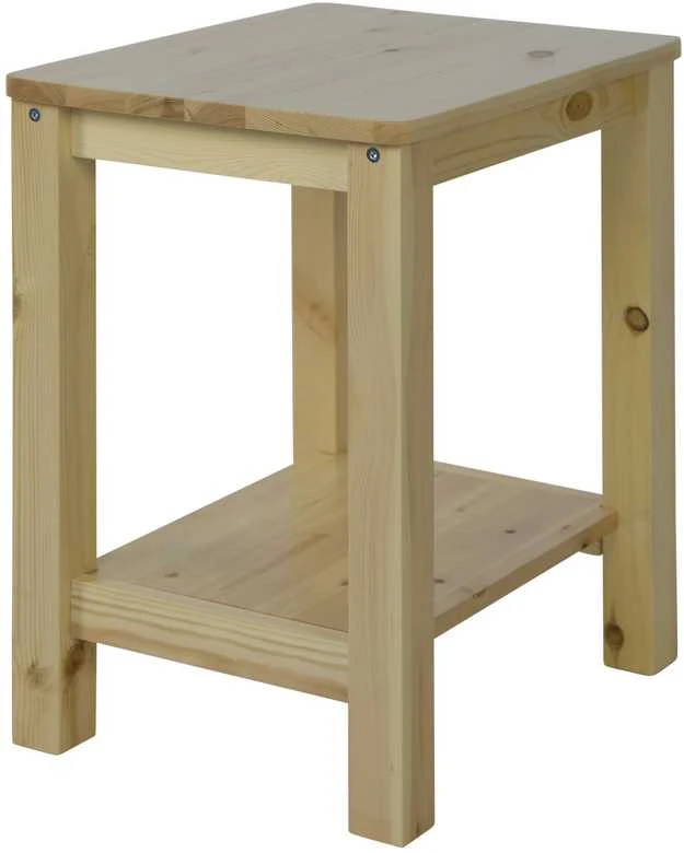 Homestyle4U Naktinis staliukas, 47x32x38 cm, rudas