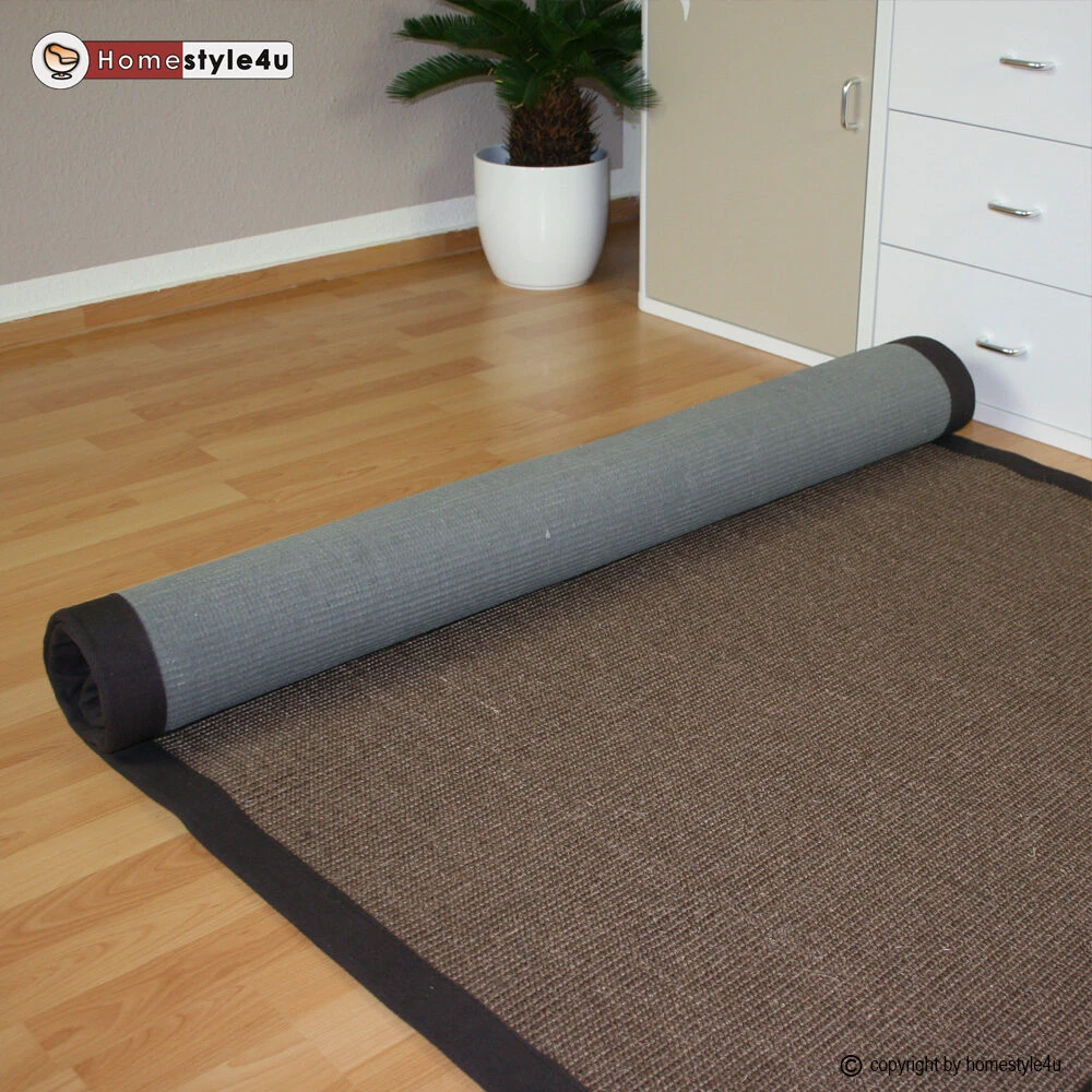 Homestyle4U Sizalio kilimas, 245x345 cm, rudas