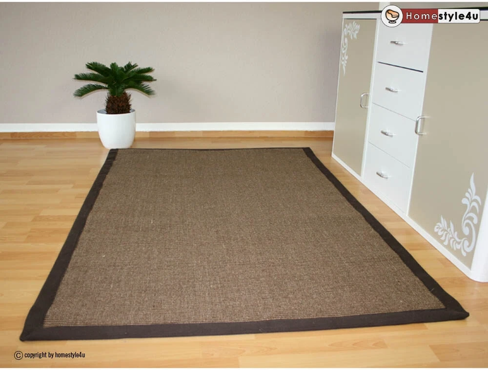 Homestyle4U Sizalio kilimas, 245x345 cm, rudas