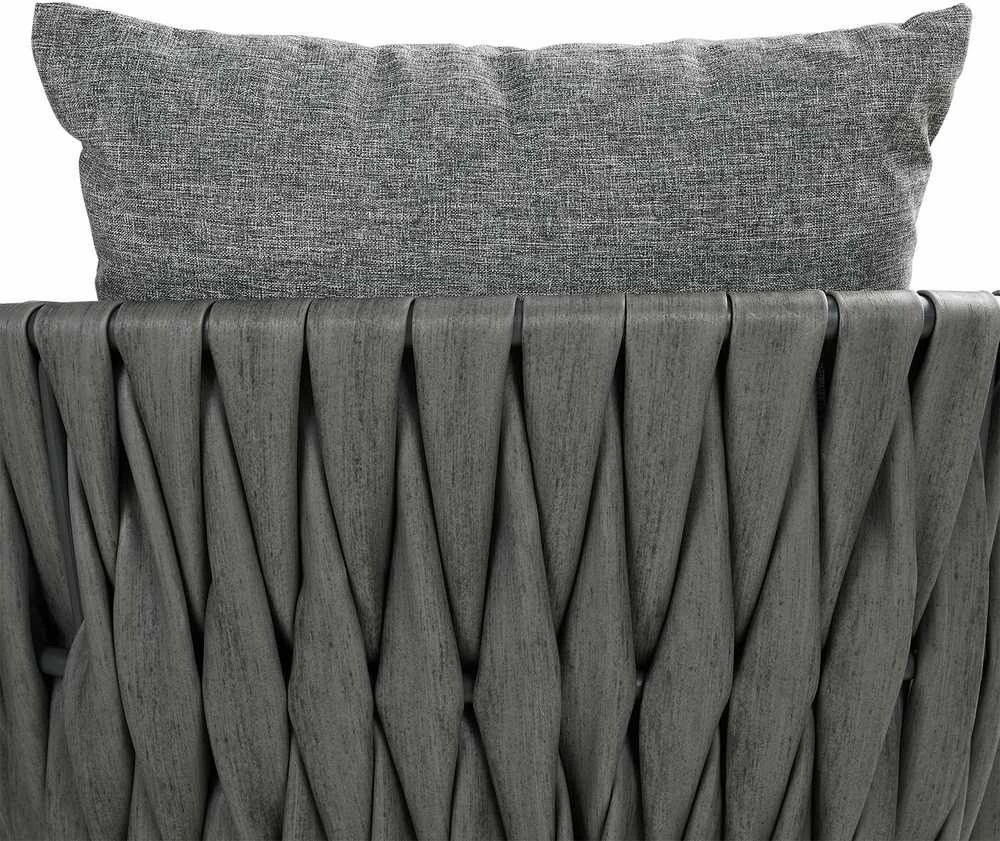Lauko baldų komplektas Homestyle4U Sodo baldų komplektas, 163x70.5x61 cm, pilka
