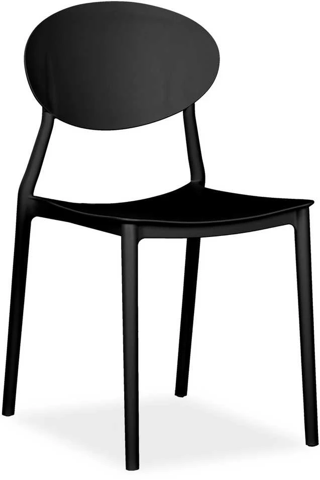 Homestyle4U Sodo kėdžių komplektas, 41x80.5x51 cm, juoda