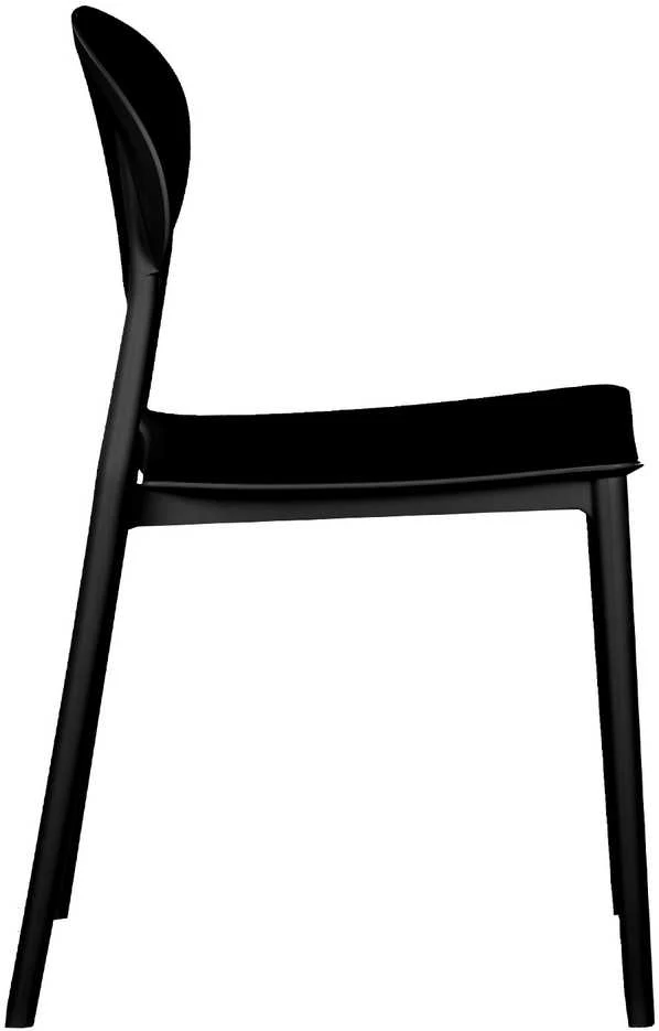 Homestyle4U Sodo kėdžių komplektas, 41x80.5x51 cm, juoda