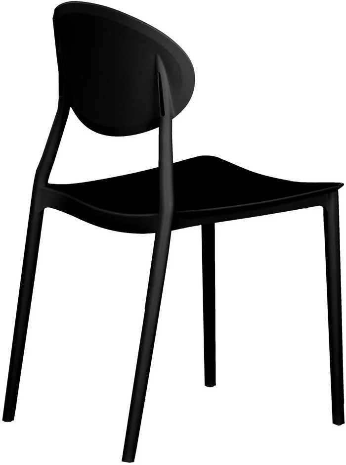 Homestyle4U Sodo kėdžių komplektas, 41x80.5x51 cm, juoda