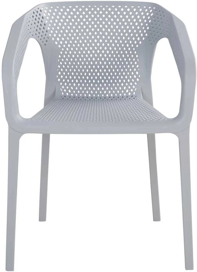 Homestyle4U Sodo kėdžių komplektas, 55x74.5x54 cm, pilka