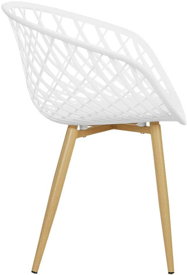 Homestyle4U Sodo kėdė, 62x80x57 cm, balta