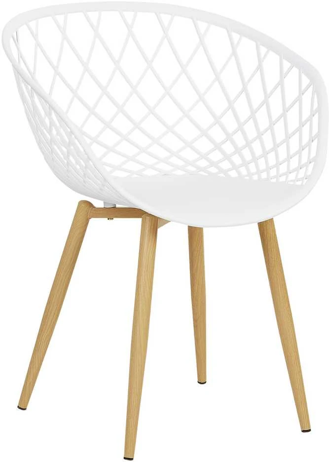 Homestyle4U Sodo kėdė, 62x80x57 cm, balta