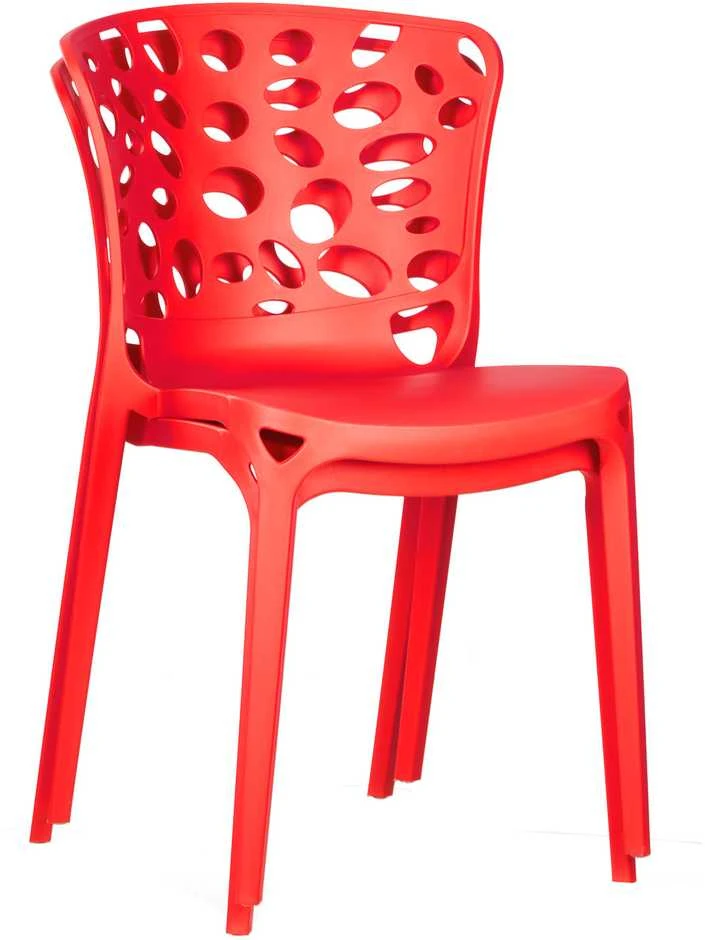 Homestyle4U Sodo kėdžių komplektas, 47x83x47 cm, raudona