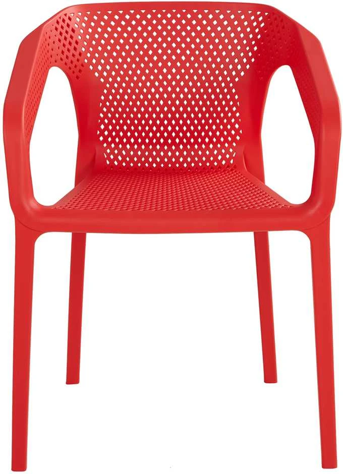 Homestyle4U Sodo kėdžių komplektas, 55x74.5x54 cm, raudona