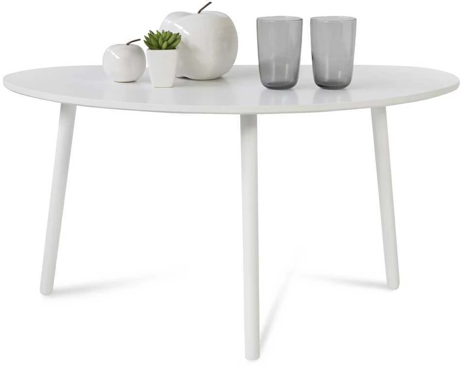 Homestyle4U Šoninis staliukas, 84x50x43.5 cm, balta
