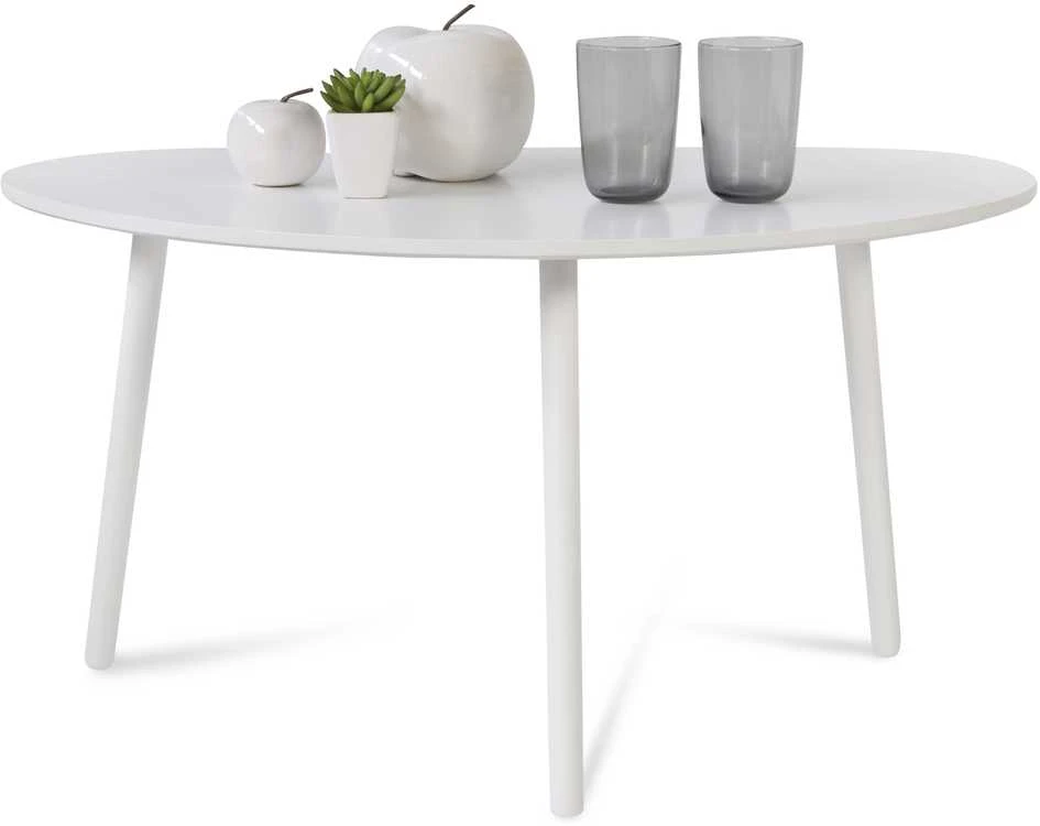 Homestyle4U Šoninis staliukas, 84x50x43.5 cm, balta