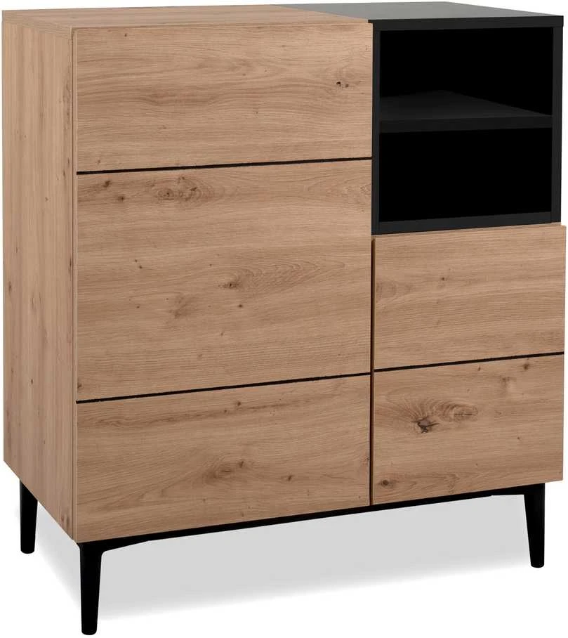 Homestyle4U Komoda, 80x40x90.4 cm, Ruda