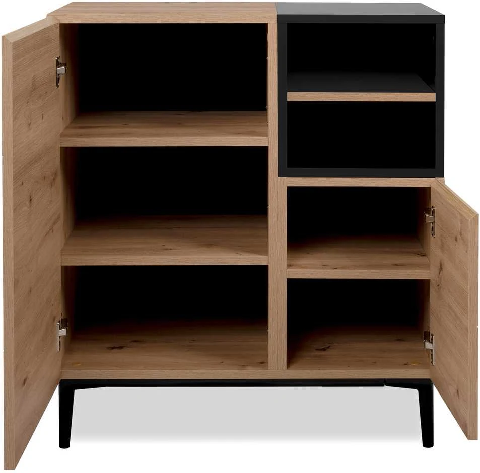 Homestyle4U Komoda, 80x40x90.4 cm, Ruda