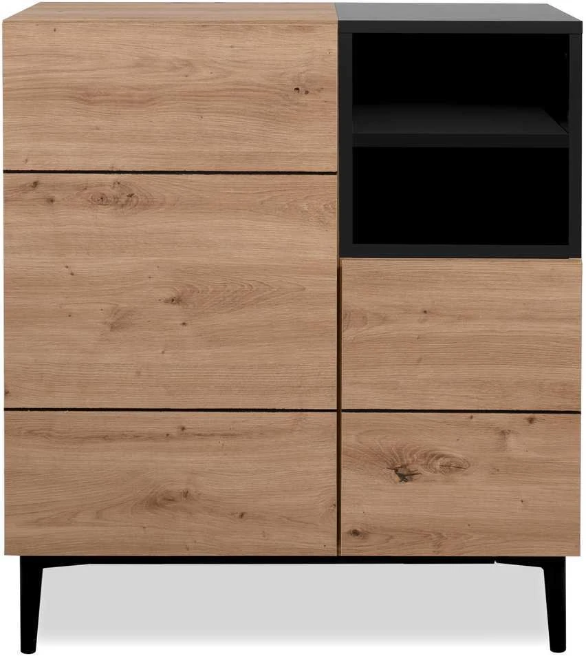 Homestyle4U Komoda, 80x40x90.4 cm, Ruda