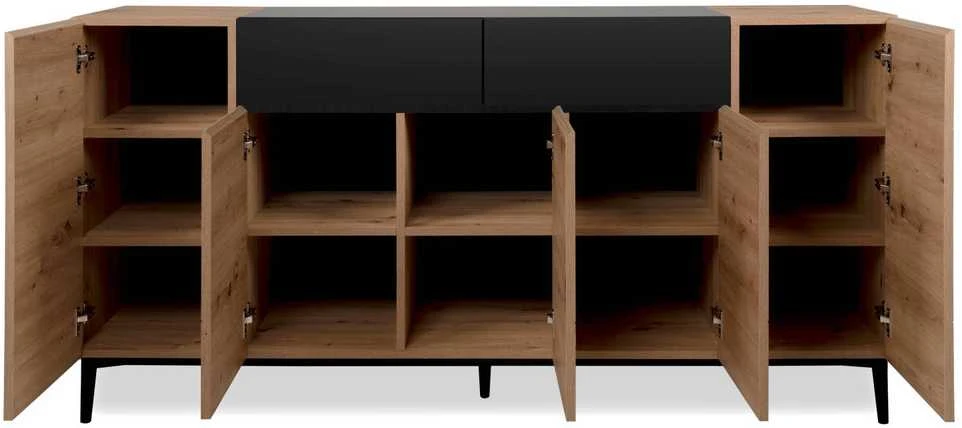 Homestyle4U Komoda, 180x41.8x90.4 cm, ruda
