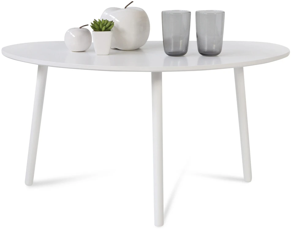 Homestyle4U Šoninis staliukas, 84x50x43.5 cm, balta