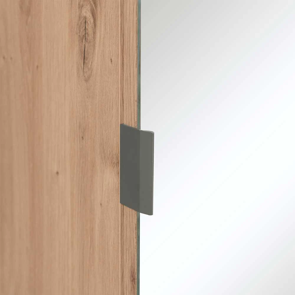 Homestyle4U Prieškambario spinta, 80x190x37 cm, ruda