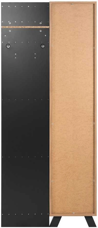 Homestyle4U Prieškambario spinta, 80x190x37 cm, ruda