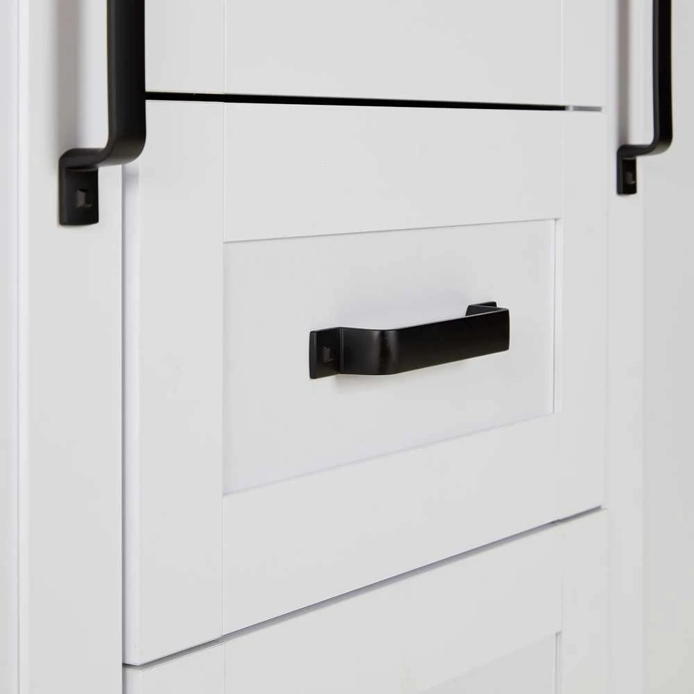 Homestyle4U Komoda, 150x89,5x41 cm, Balta
