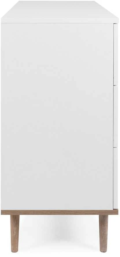 Homestyle4U Komoda, 120x40x86 cm, balta
