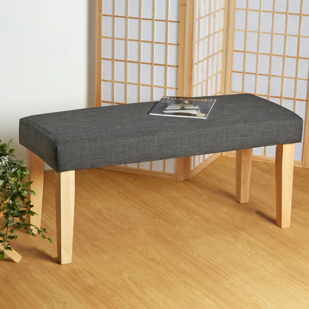 Homestyle4U Suoliukas, 103x41x47 cm, Pilka