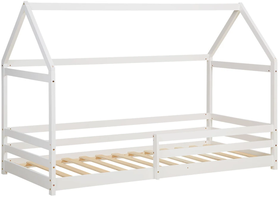 Homestyle4U Vaikiška lova, 206x141x97 cm, balta