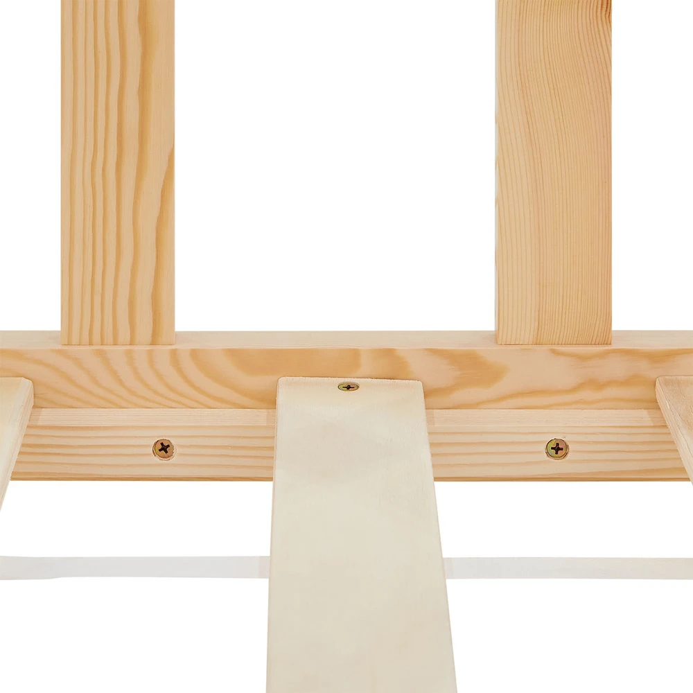 Homestyle4U Vaikiška lova, 96x32x205,5 cm, natūrali