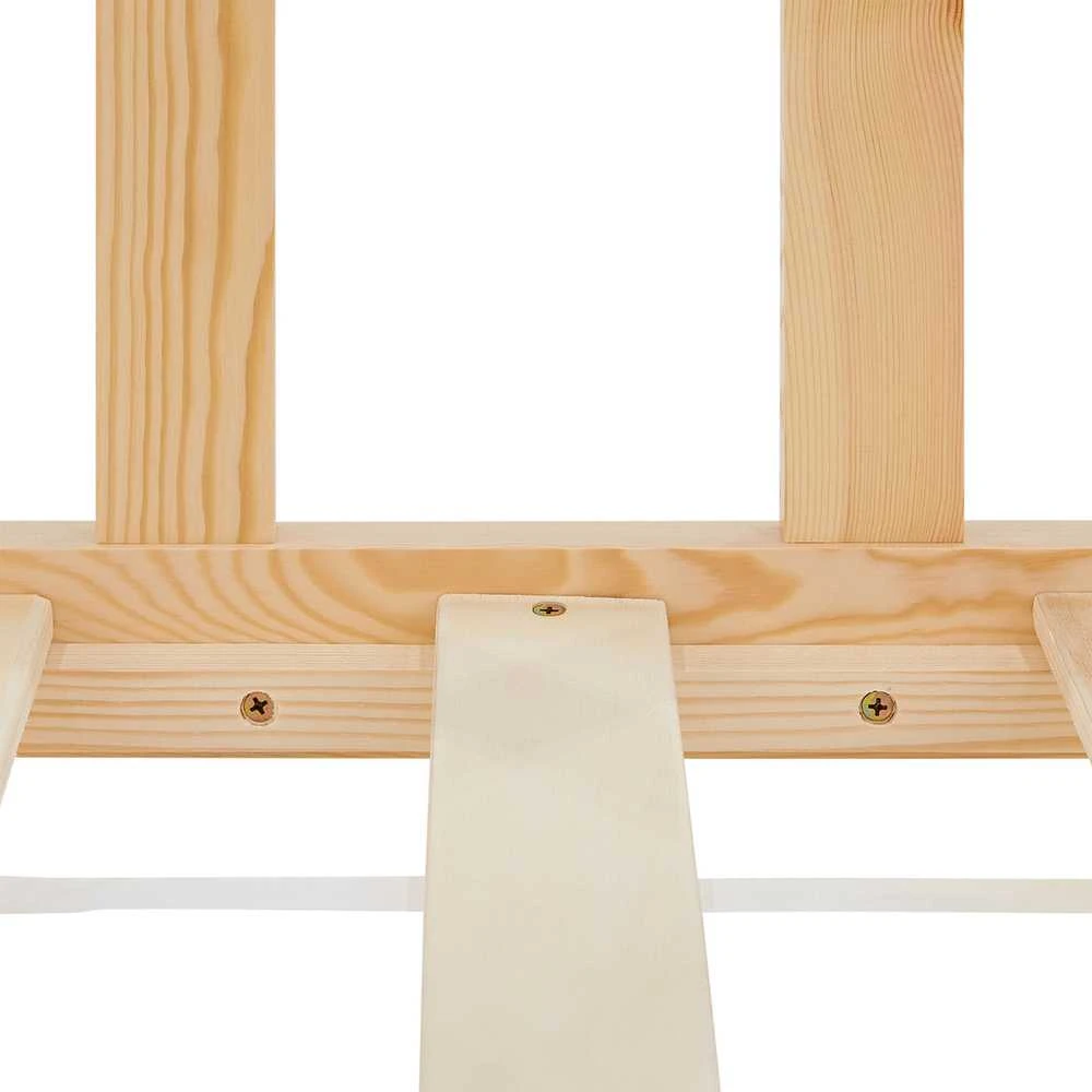 Homestyle4U Vaikiška lova, 96x32x205,5 cm, natūrali