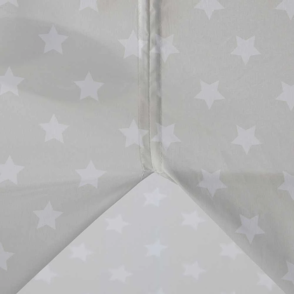 Homestyle4U Vaikiška lova, Tipi palapinės lova, 105,5x208x132,5 cm, pilka