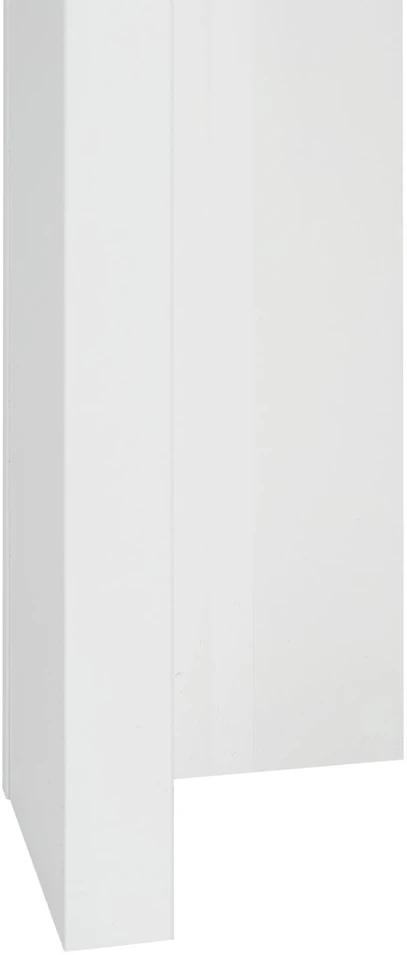 Homestyle4U Valgomasis stalas, 106x106x76.5 cm, balta