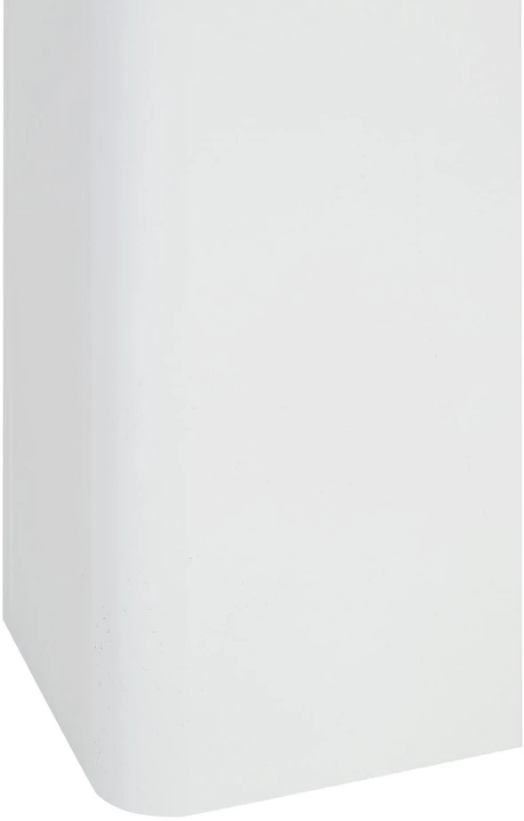 Homestyle4U Valgomasis stalas, 106x106x76.5 cm, balta