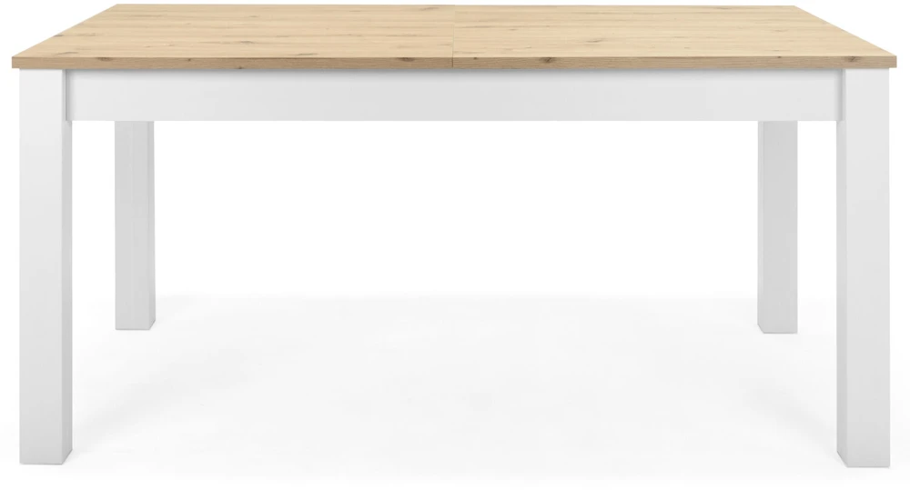 Homestyle4U Valgomasis stalas, 160x90x75 cm, balta