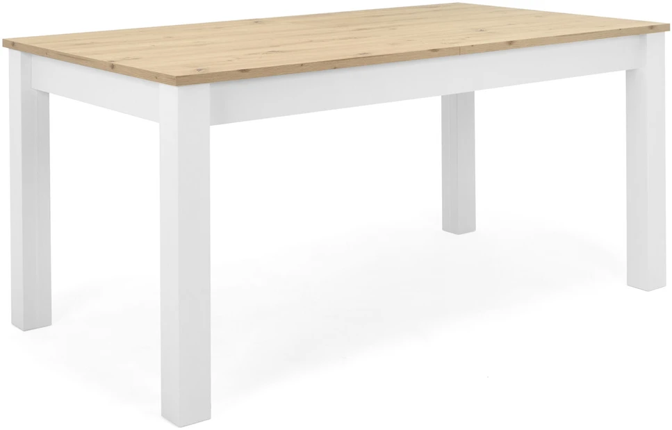 Homestyle4U Valgomasis stalas, 160x90x75 cm, balta