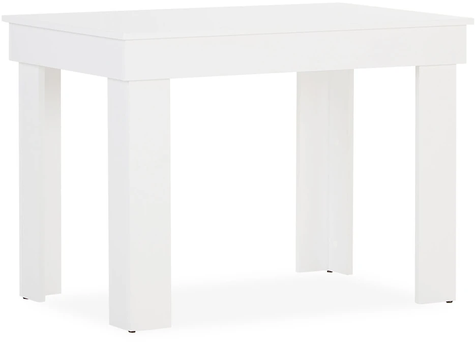 Homestyle4U Valgomasis stalas, 90x73x60 cm, balta
