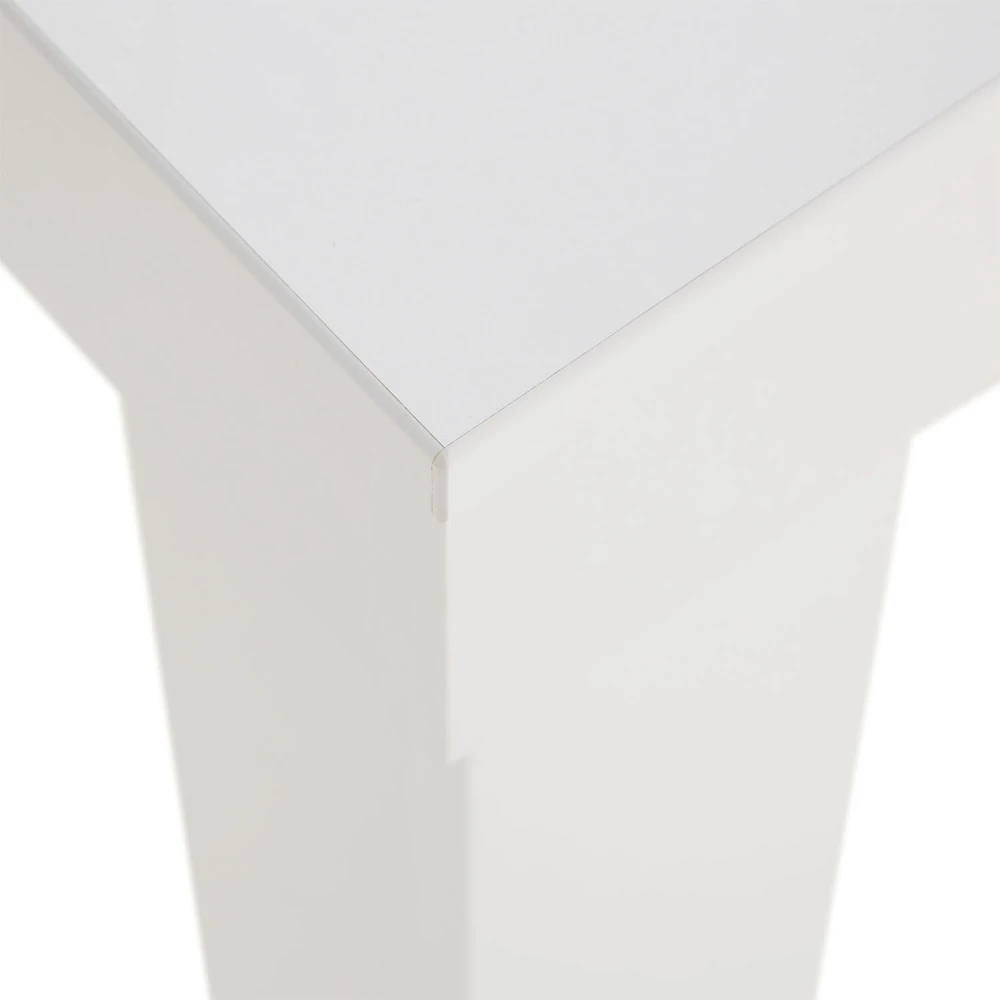 Homestyle4U Valgomasis stalas, 90x73x60 cm, balta