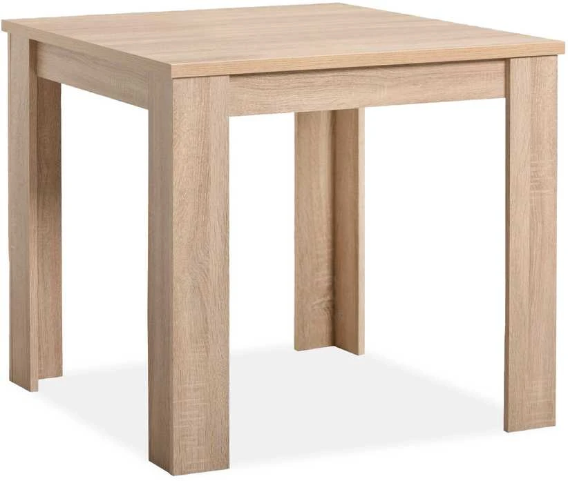 Homestyle4U Valgomojo stalas, 80x80x75 cm, rudas