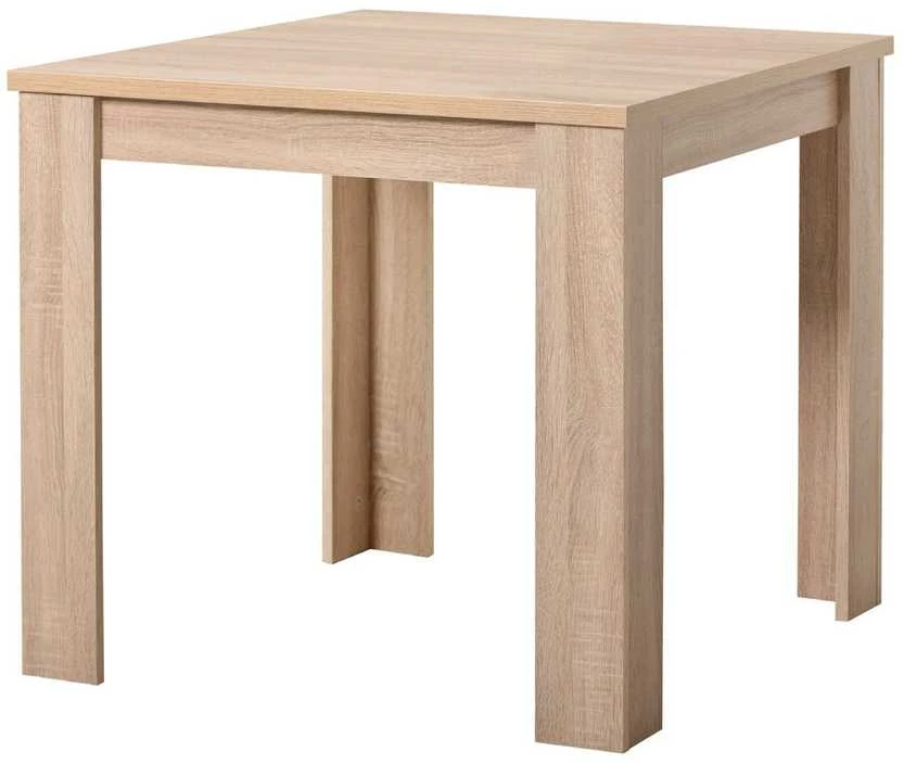 Homestyle4U Valgomojo stalas, 80x80x75 cm, rudas