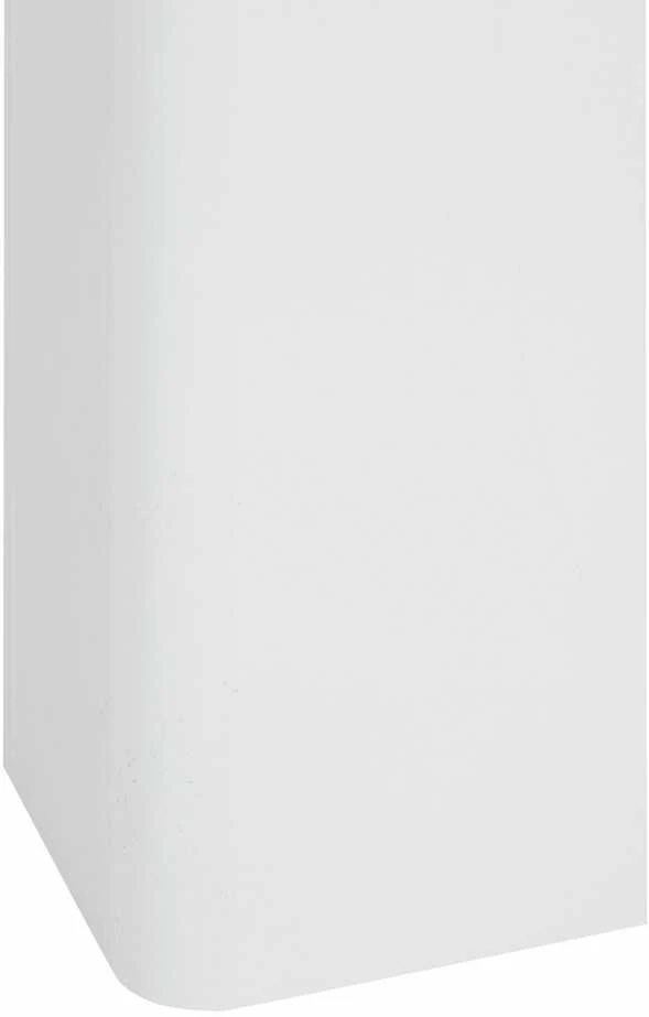 Homestyle4U Valgomasis stalas, 106x106x76.5 cm, balta