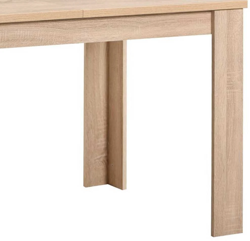 Homestyle4U Valgomojo stalas, 120x80x75 cm, rudas