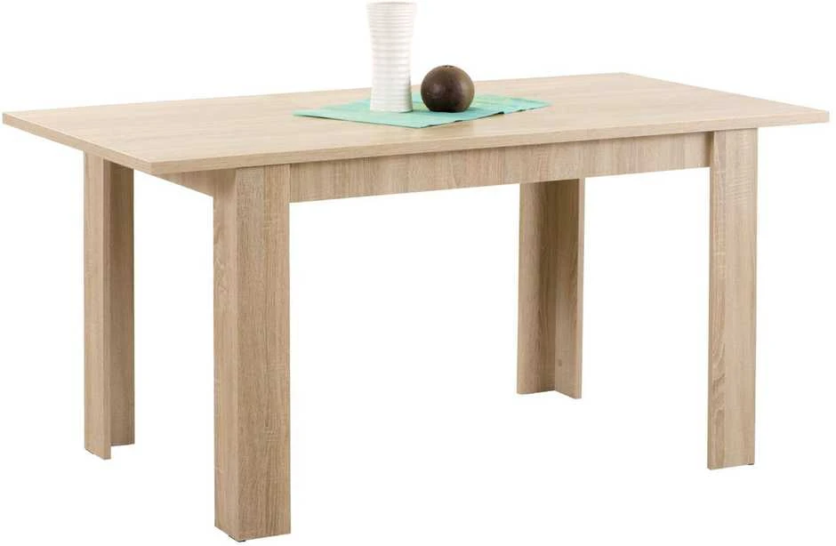 Homestyle4U Valgomojo stalas, 120x80x75 cm, rudas