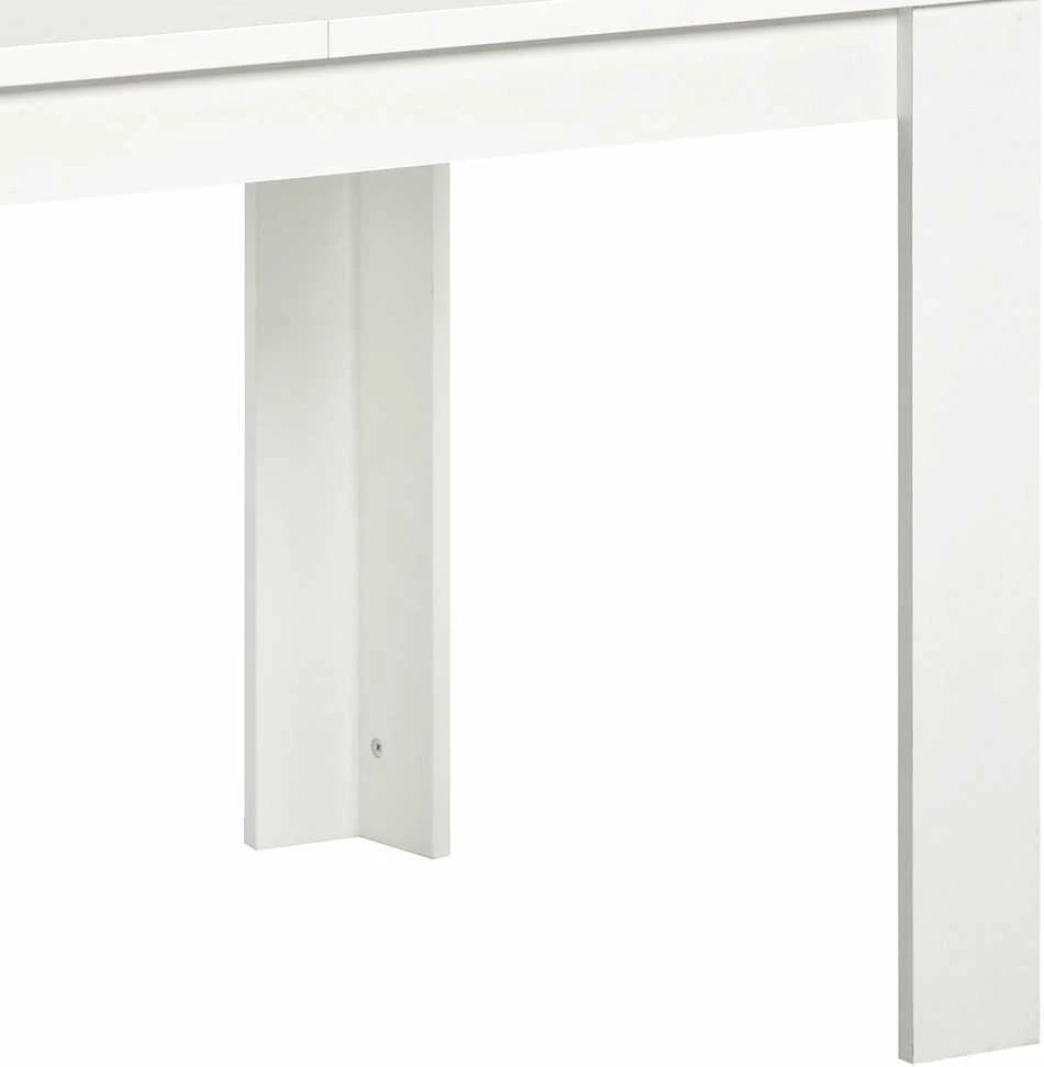 Homestyle4U Valgomasis stalas, 120x80x75 cm, balta