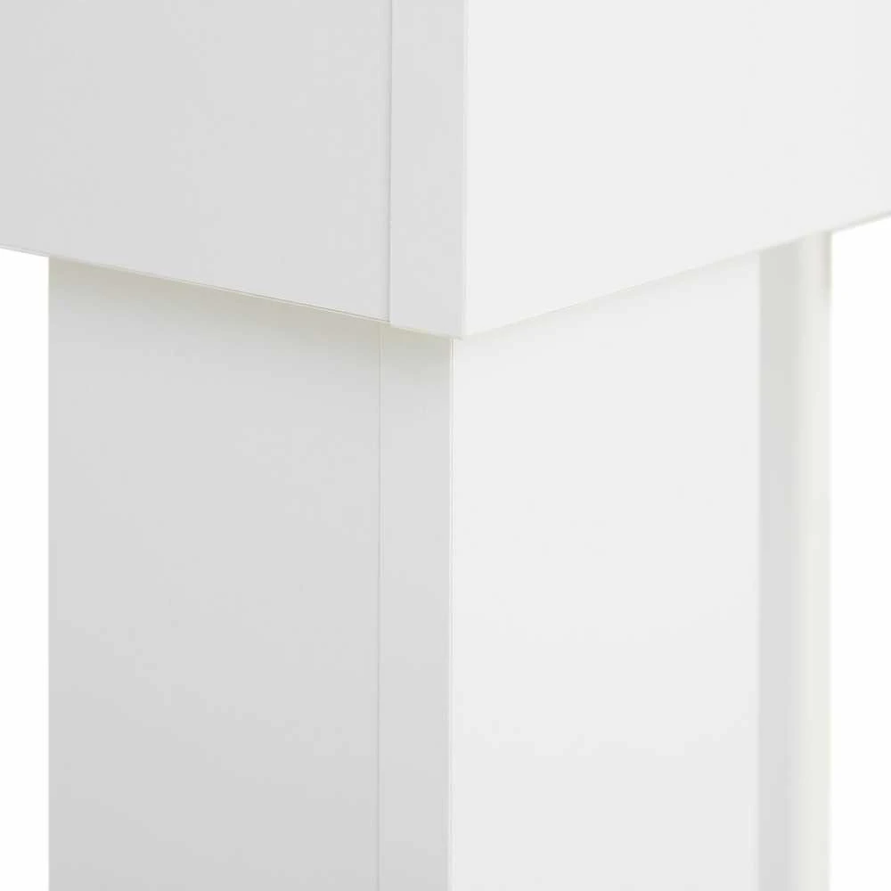 Homestyle4U Valgomasis stalas, 90x73x60 cm, balta